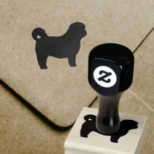 Silhouette Shih Tzu Gummistempel