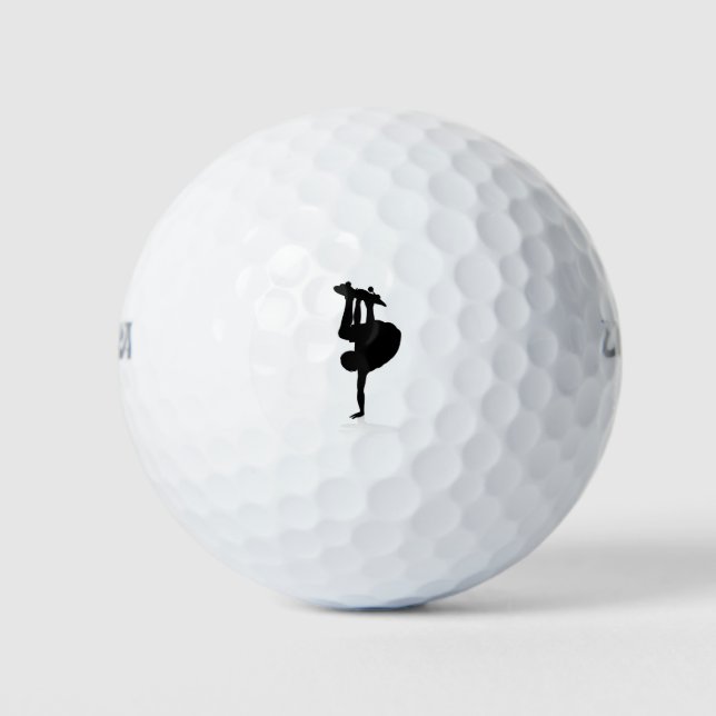 Silhouette Skater Skateboarder Golfball (Vorderseite)