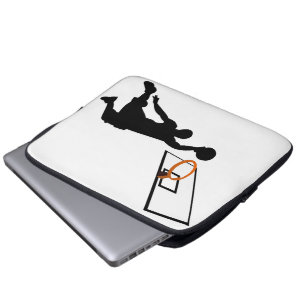 Silhouette Slam Dunk Basketball Player Laptopschutzhülle