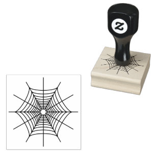 Silhouette Spiderweb line Gummistempel