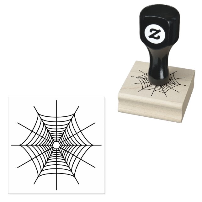 Silhouette Spiderweb line Gummistempel (Stempel)