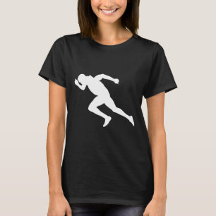 Silhouette Sprint Runner Sprinter Running Racer T-Shirt