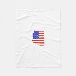 Silhouette-Staatskarte Arizonas USA Fleecedecke