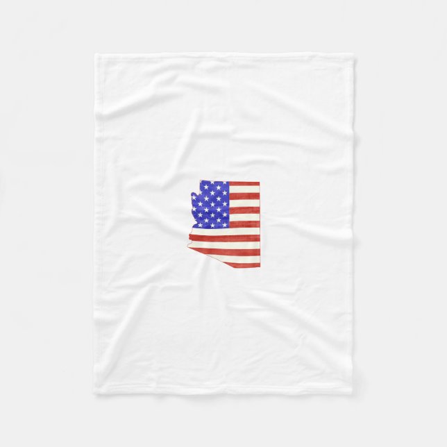Silhouette-Staatskarte Arizonas USA Fleecedecke (Vorderseite)