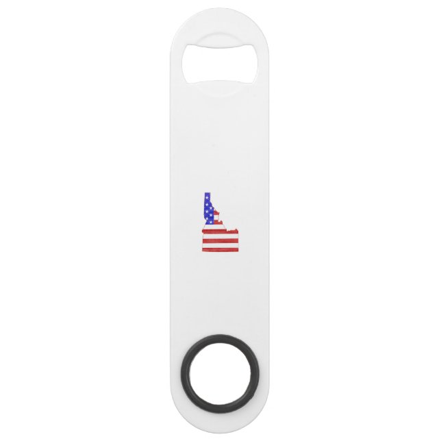 Silhouette-Staatskarte Idahos USA Speed Flaschenöffner (Vorderseite)
