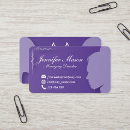 Silhouette Styled Business Card 23 Visitenkarte