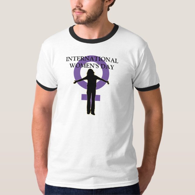 Silhouette-T - Shirt der Frauen Tages (Vorderseite)