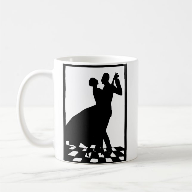 Silhouette Tanzcing in the dark Kaffeetasse (Links)