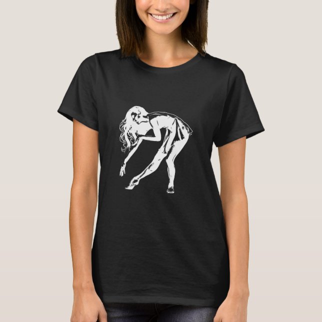 Silhouette tanzend T-Shirt (Vorderseite)