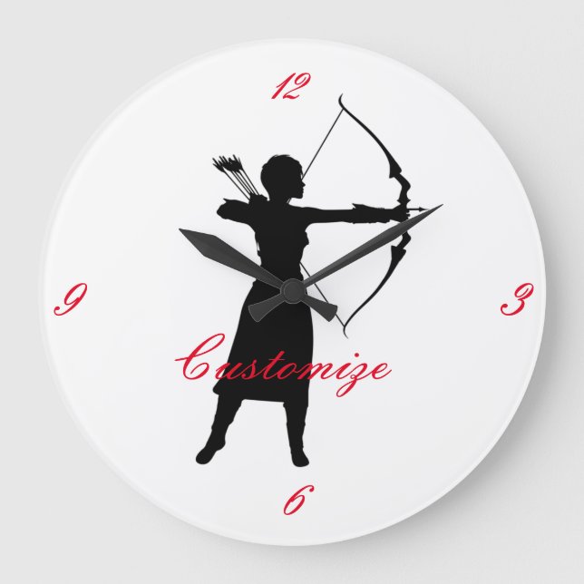 Silhouette Thunder_Cove Große Wanduhr (Vorderseite)
