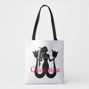 Silhouette Thunder_Cove mit zwei Schwänzen Mermaid