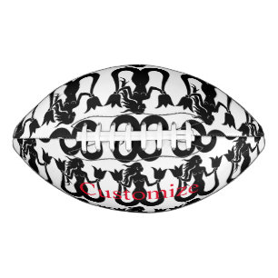 Silhouette Thunder_Cove mit zwei Schwänzen Mermaid Football