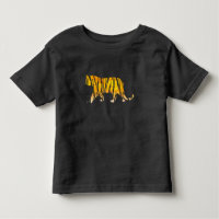 Silhouette Tiger Black und Orange