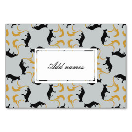 Silhouette Tischnummer