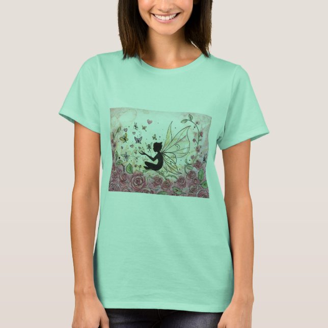 Silhouette und Rose T-Shirt (Vorderseite)