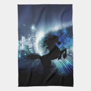 Silhouette Unicorn Handtuch
