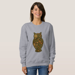 Silhouette von Blumenaugen - Boho Botanisches Wald Sweatshirt