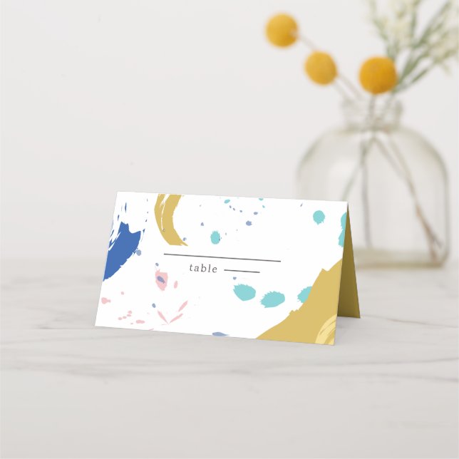 Silhouette von Braut und Bräutigam Platzkarte (Vorderseite)