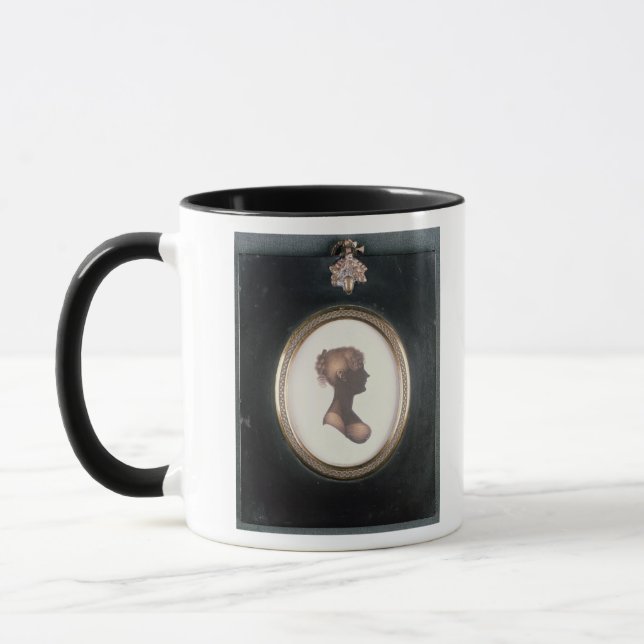 Silhouette von Cassandra Austen, c.1809 Tasse (Links)