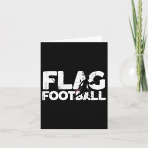 Silhouette von Flaggenfußball Karte