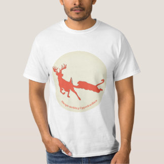 Silhouette von Hirsch und Berglöwe T-Shirt
