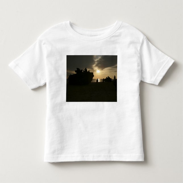 Silhouette von Marinen Kleinkind T-shirt (Vorderseite)