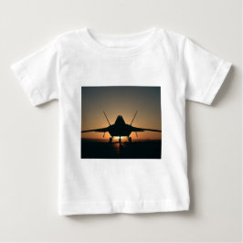 Silhouette von Militärflugzeugen Baby T-shirt