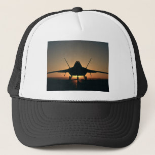 Silhouette von Militärflugzeugen Truckerkappe