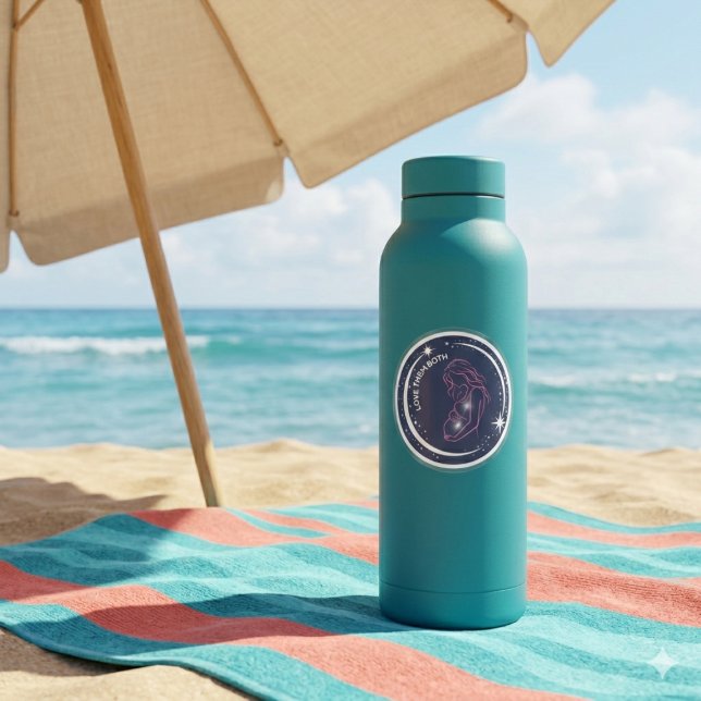 Silhouette von Mutter und ungeborenem Kind Etiketten (Von Creator hochgeladen)