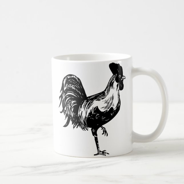 Silhouette von Rastern Tasse (Rechts)