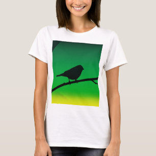 Silhouette von Sparrow auf Limonene T-Shirt