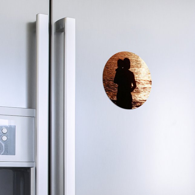 Silhouette von Vater und Kind Magnet (Von Creator hochgeladen)