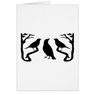 Silhouette von Vögeln