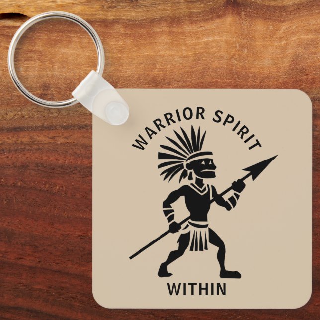 Silhouette Warrior Schlüsselanhänger (Vorderseite)