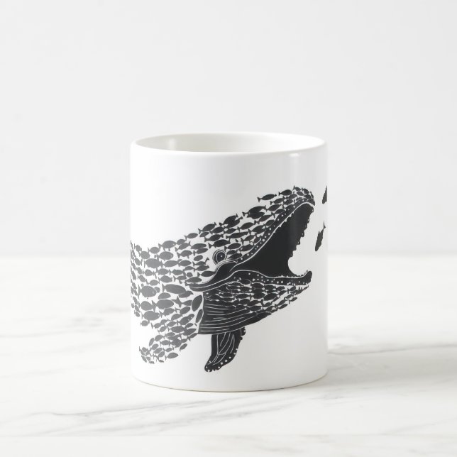 Silhouette Whale Kaffeetasse (Mittel)