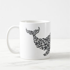 Silhouette Whale Kaffeetasse