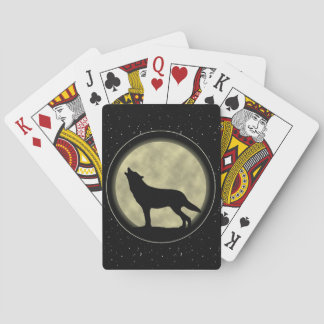Silhouette Wolf, Fahrrad Poker Spielkarten