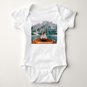 Silhouette Woman Alp Locarno Baby Strampler