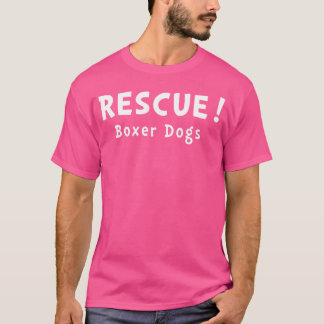 Silhouette Womens Rescue Boxer Hunde Adorable Dog T-Shirt