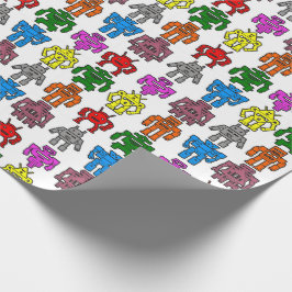 Silhouette-Wrapping-Papier Geschenkpapier