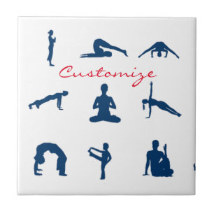 Silhouette Yoga Posen Thunder_Cove Fliese