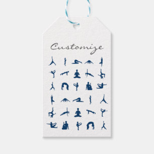 Silhouette Yoga Posen Thunder_Cove Geschenkanhänger