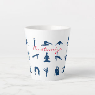 Silhouette-Yoga-Posen Thunder_Cove Milchtasse