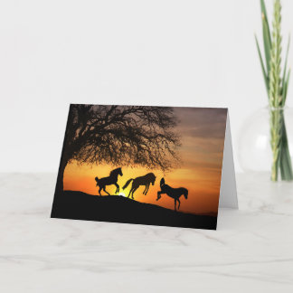 Silhouette zum Geburtstag Spaß Karte