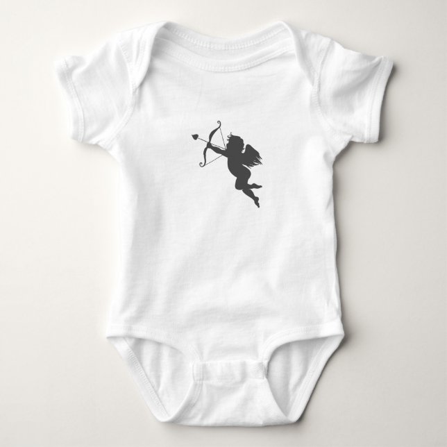 Silhouette zur Liebe Baby Strampler (Vorderseite)