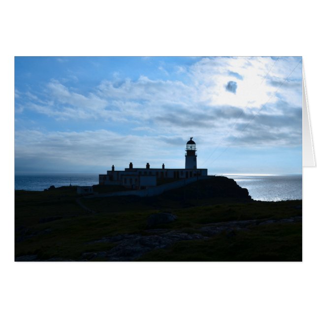 Silhouetted Neist Point Lighthouse (Vorderseite (Horizontal))
