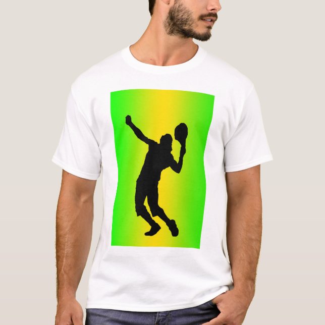 Silhouettegrün Serve-Shirt T-Shirt (Vorderseite)