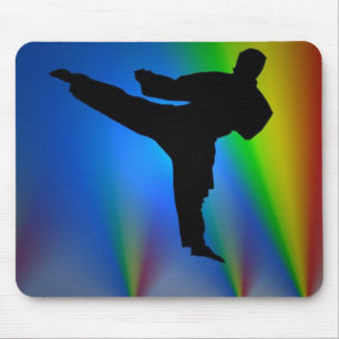 Silhouettekaratemann, mousepad