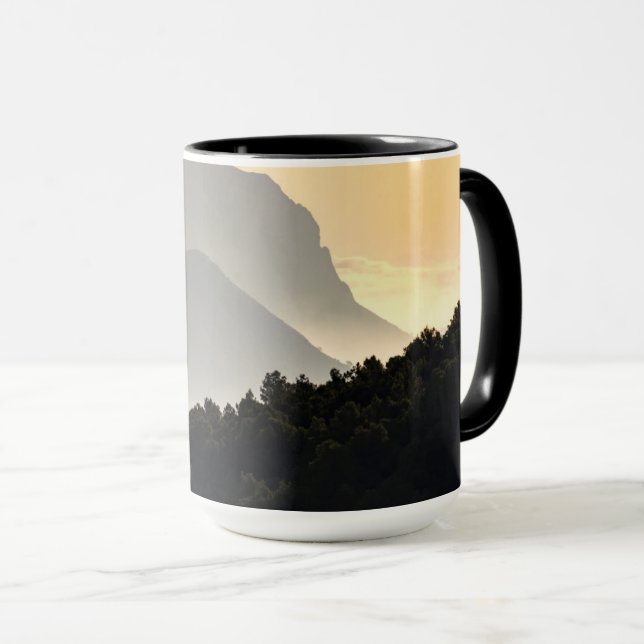 Silhouetten der Berge Tasse (VorderseiteRechts)