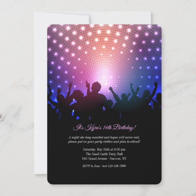 Silhouetten der Gastfreundschaft Einladung (Vorderseite)